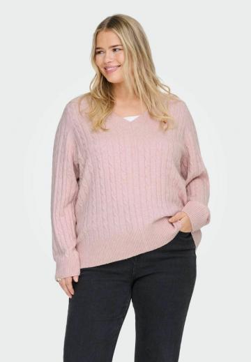 Пуловер с вырезом V