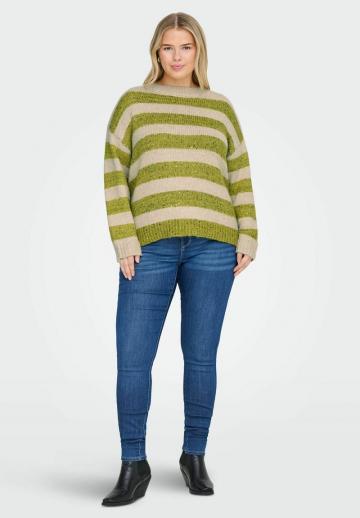 Пуловер в полоску
