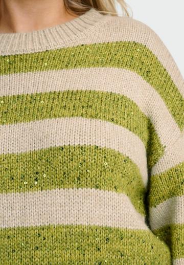 Пуловер в полоску