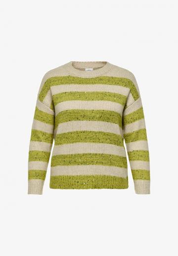 Пуловер в полоску