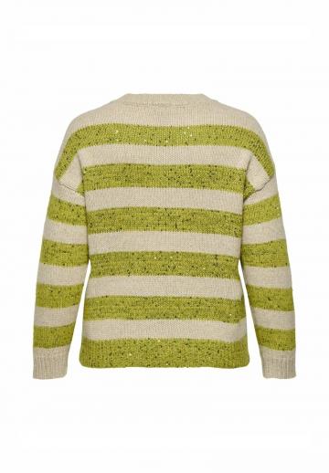 Пуловер в полоску