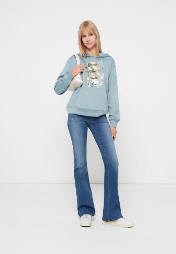 Пуловер с капюшоном