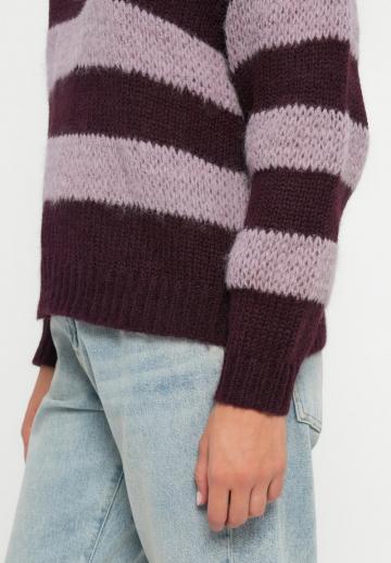 Пуловер в полоску
