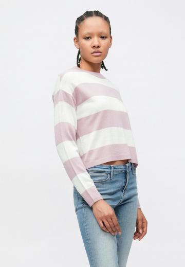 Пуловер в полоску