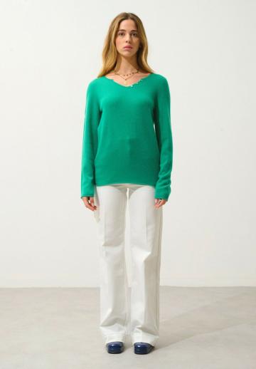 Длинный пуловер