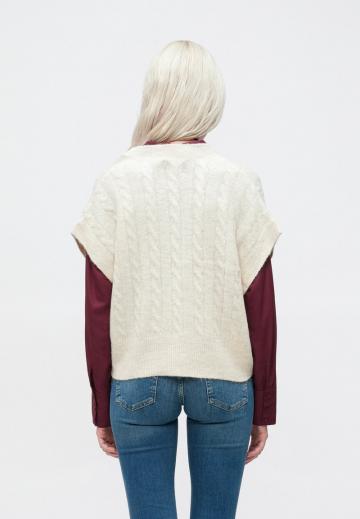 Пуловер с коротким рукавом