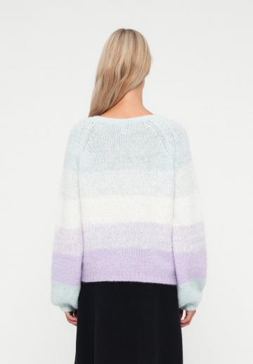 Пуловер в полоску