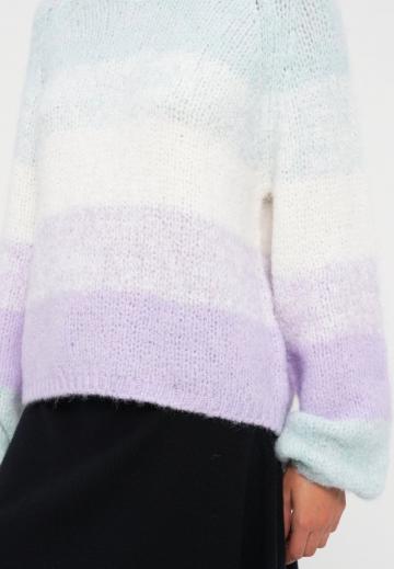 Пуловер в полоску