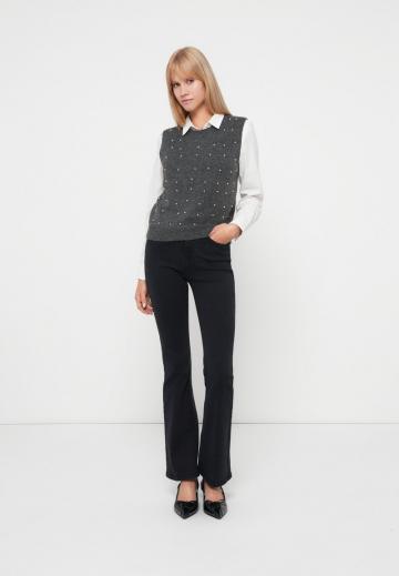 Пуловер без рукавов