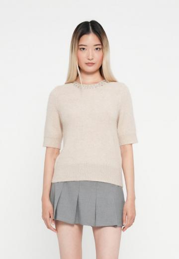 Пуловер с коротким рукавом