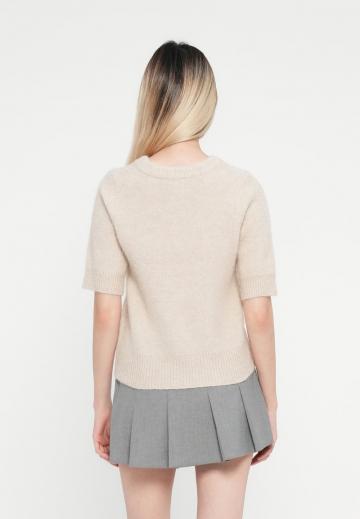 Пуловер с коротким рукавом