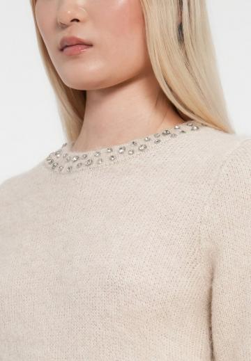 Пуловер с коротким рукавом