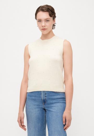Пуловер без рукавов
