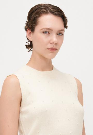 Пуловер без рукавов