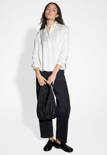 Атласная блузка