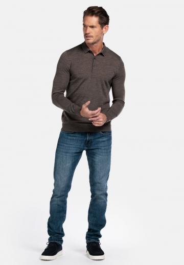 Поло с длинным рукавом