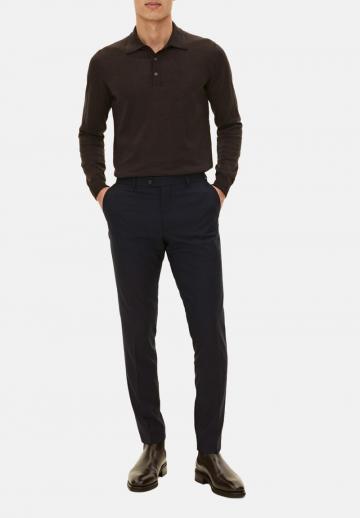 Поло с длинным рукавом