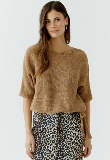 Пуловер с коротким рукавом