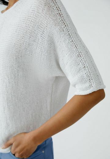 Пуловер с коротким рукавом