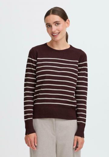 Пуловер в полоску