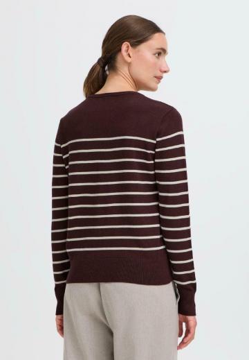 Пуловер в полоску