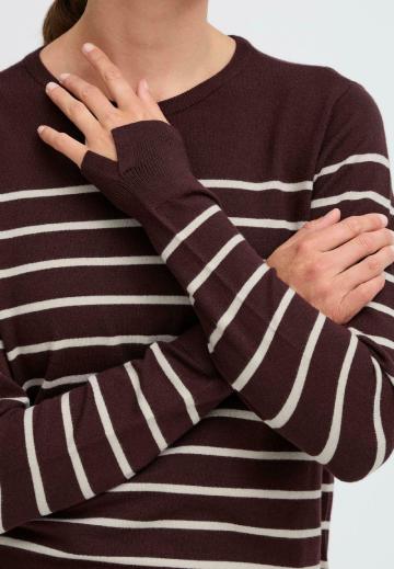 Пуловер в полоску