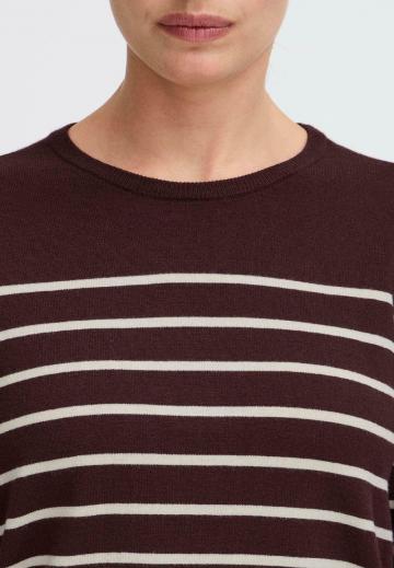 Пуловер в полоску