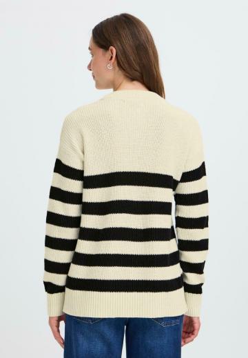 Пуловер в полоску