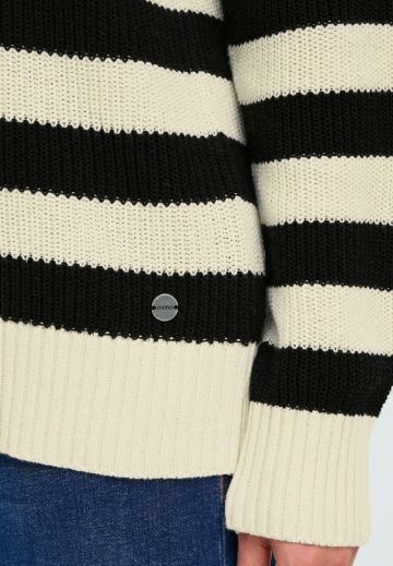 Пуловер в полоску