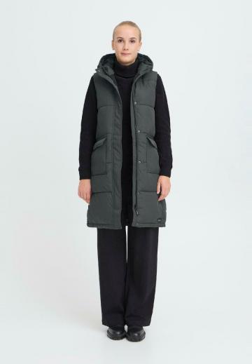 Длинный жилет