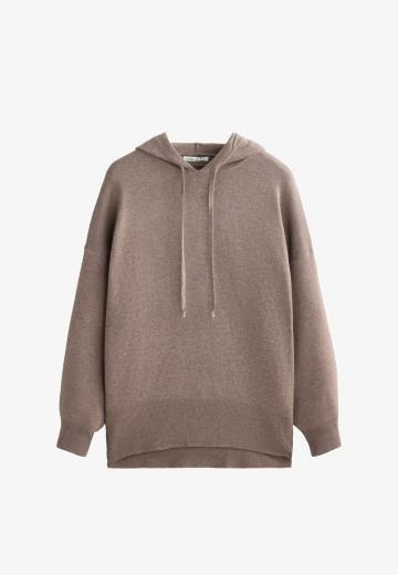 Пуловер с капюшоном