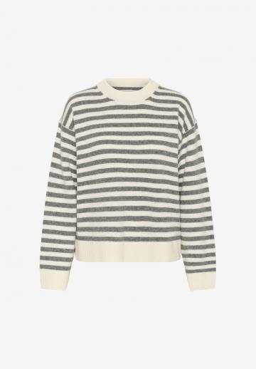 Пуловер в полоску