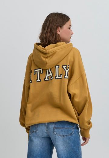 Пуловер с капюшоном