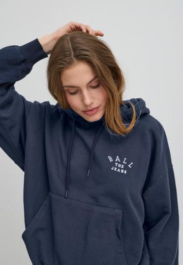 Пуловер с капюшоном