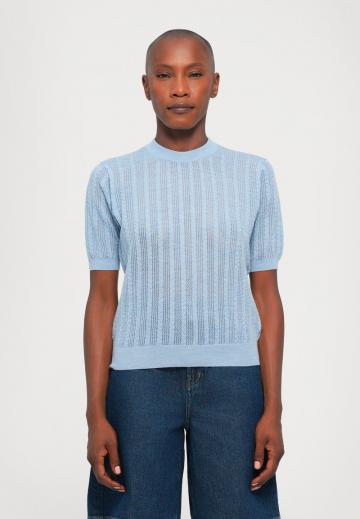 Пуловер с коротким рукавом