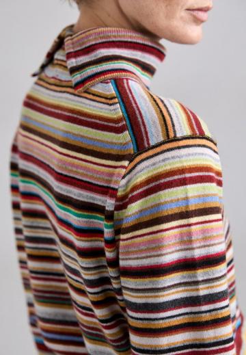 Пуловер в полоску