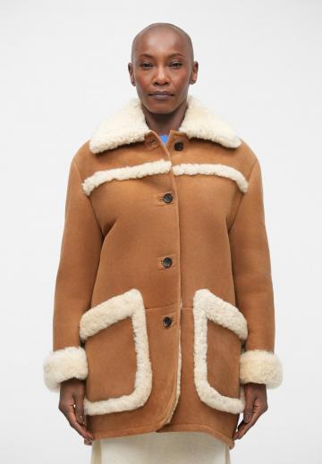 Кожаное пальто