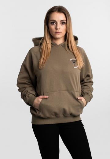 Пуловер с капюшоном