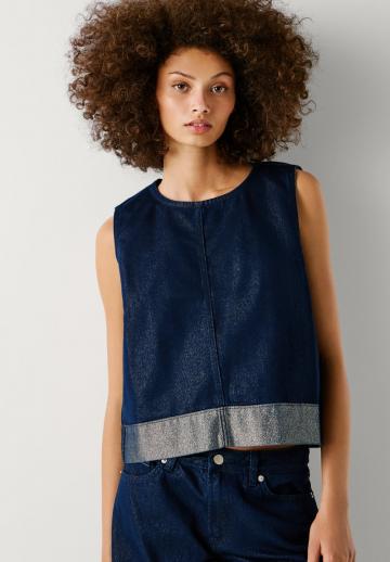 Джинсовая жилетка