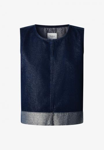 Джинсовая жилетка