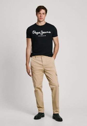 Брюки с накладными карманами