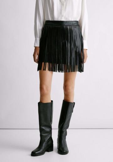 Кожаная юбка