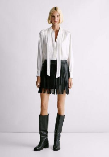 Кожаная юбка