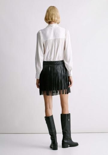 Кожаная юбка