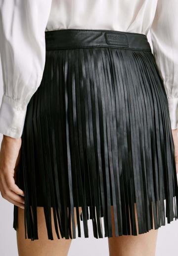 Кожаная юбка