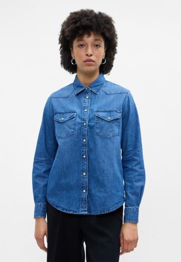 Джинсовая блузка