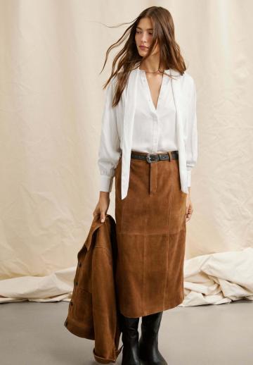 Кожаная юбка