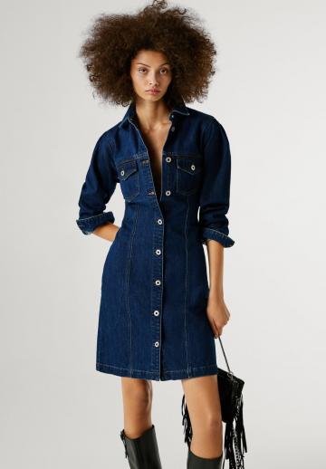 Джинсовое платье