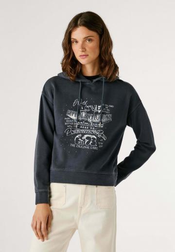 Пуловер с капюшоном