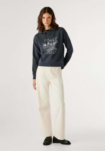 Пуловер с капюшоном